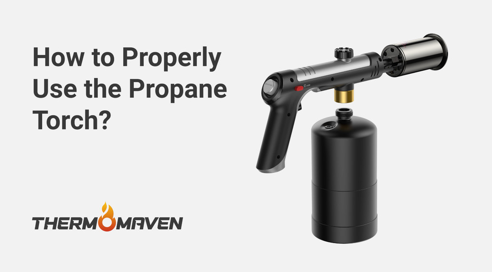 High-Performance Propane Torch with One-Touch Fire, Safety Lock, BBQ & Cooking T