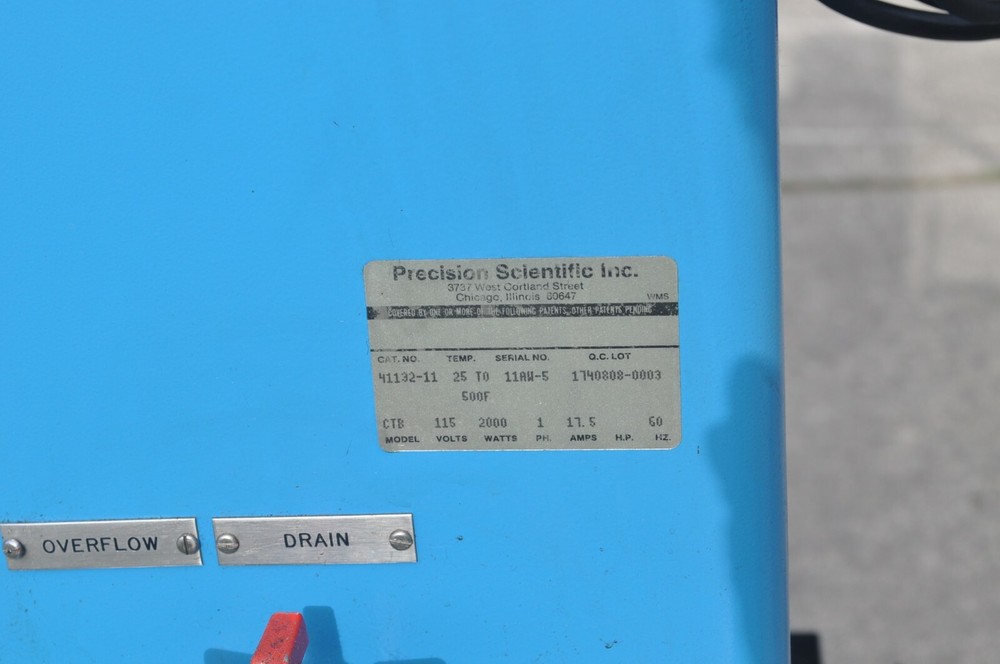 PRECISION SCIENTIFIC GROUP MODEL 41132-11 CONSTANT TEMPERATURE BATH WORKING PULL