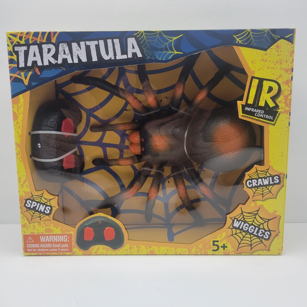 Radio Remote Control Tarantula Spider Scary Prank, Spins, Crawls & Wiggles
