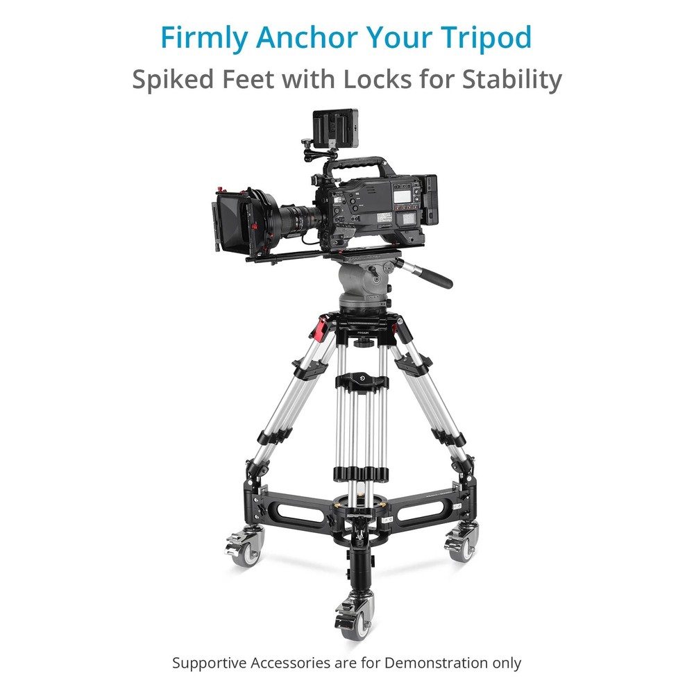 Proaim Marcus Camera Dolly with Mitchell & Euro/Elemac Adapter Base | DL-MRCS-01