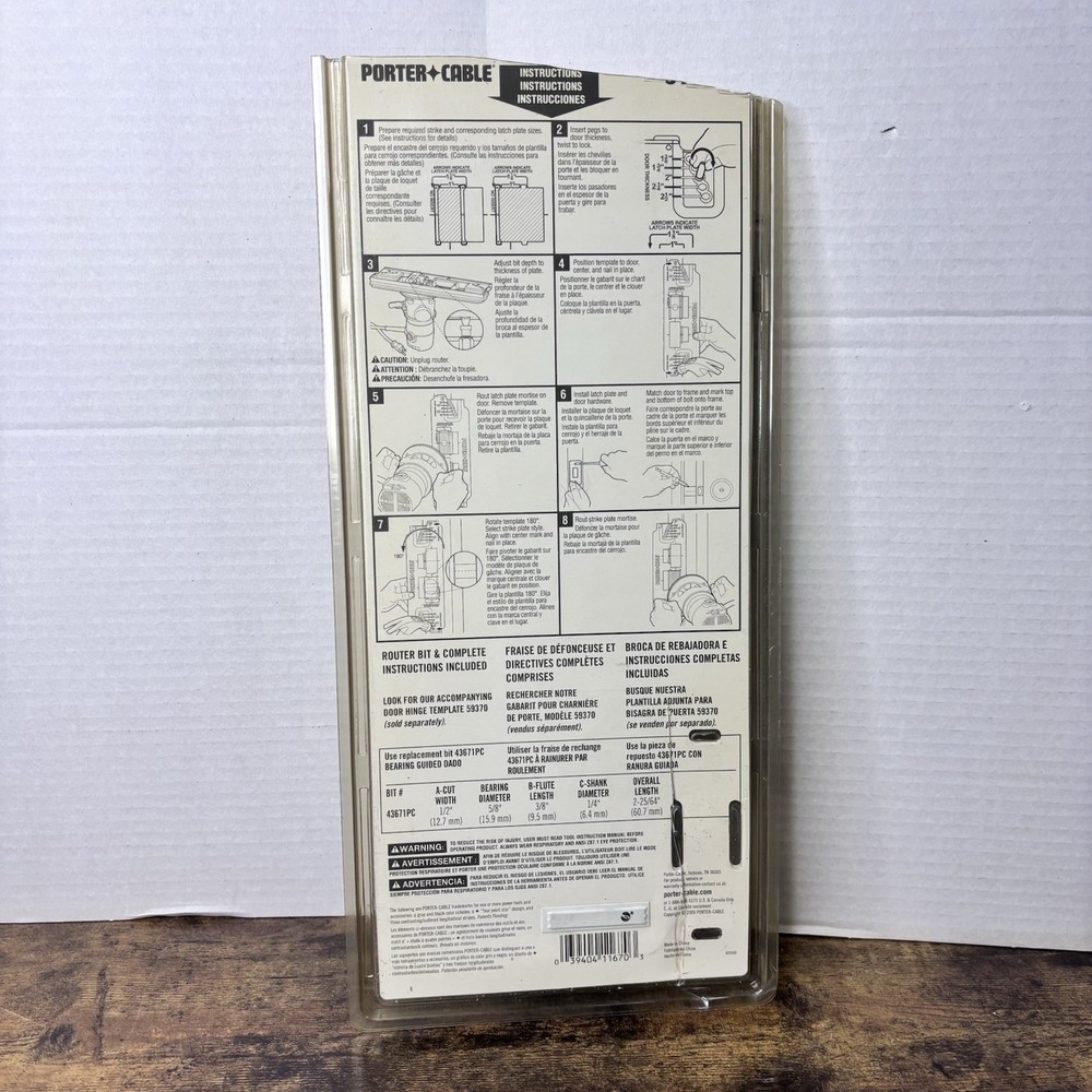 Porter Cable Strike And Latch Plate Template New