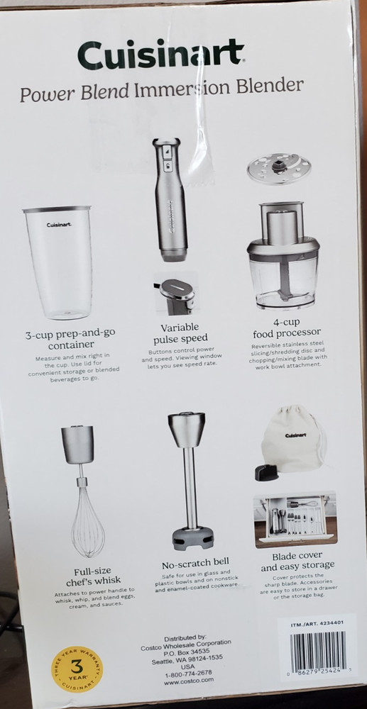 Cuisinart power blend Immersion blender w/ Accessories