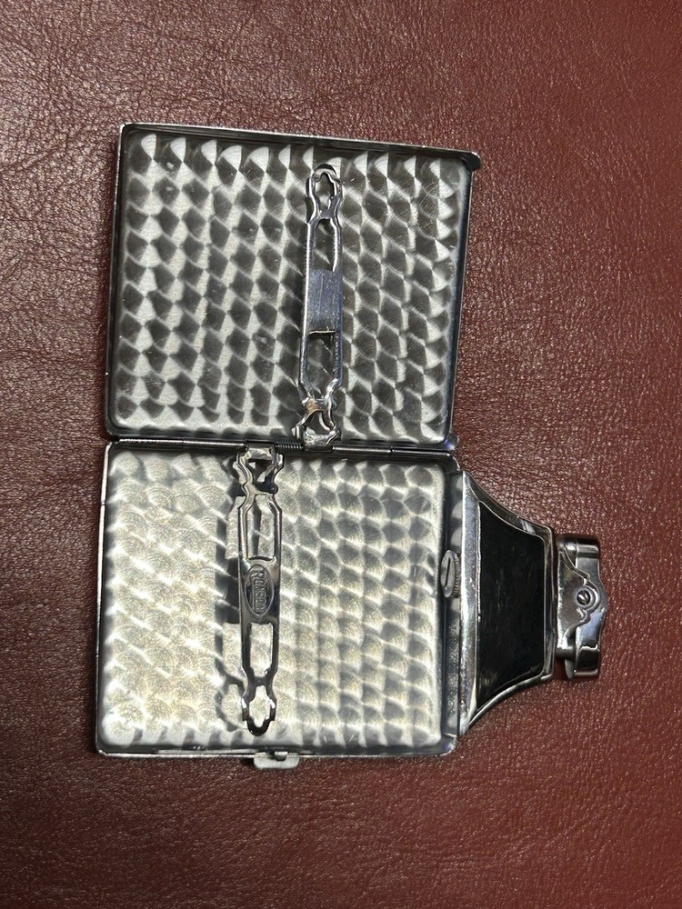 Vintage Ronson Mastercase, a popular cigarette case and lighter combination