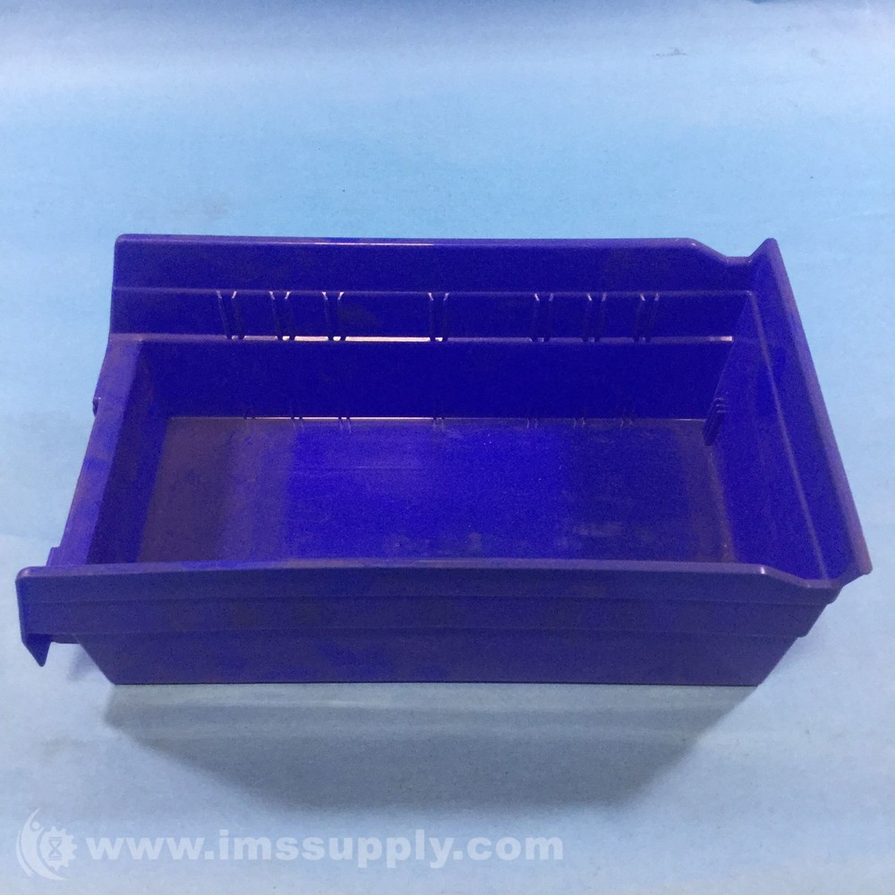 Akro Mils 30130 Blue, Plastic Shelf Storage Bin USIP