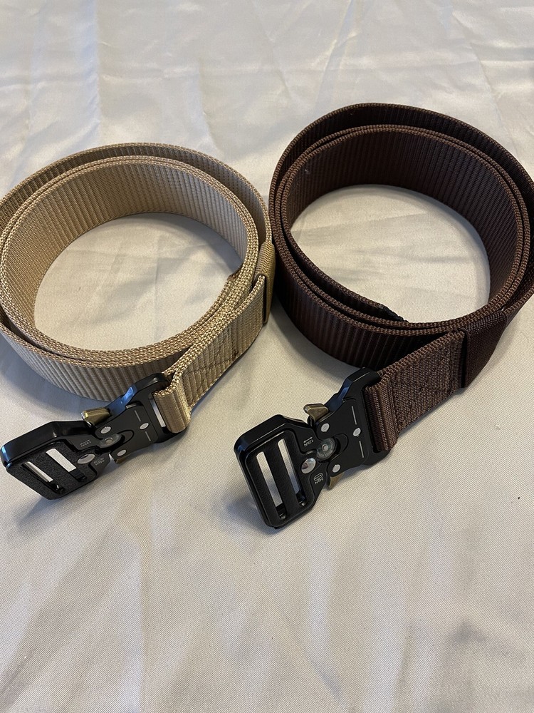 Tactical Belt Lot of 2 with Compass Quick Release