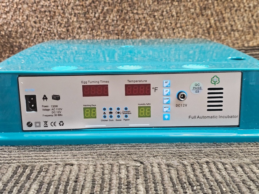 64 Eggs Incubator Automatic Digital Chicken Egg Hatcher Temperature Control