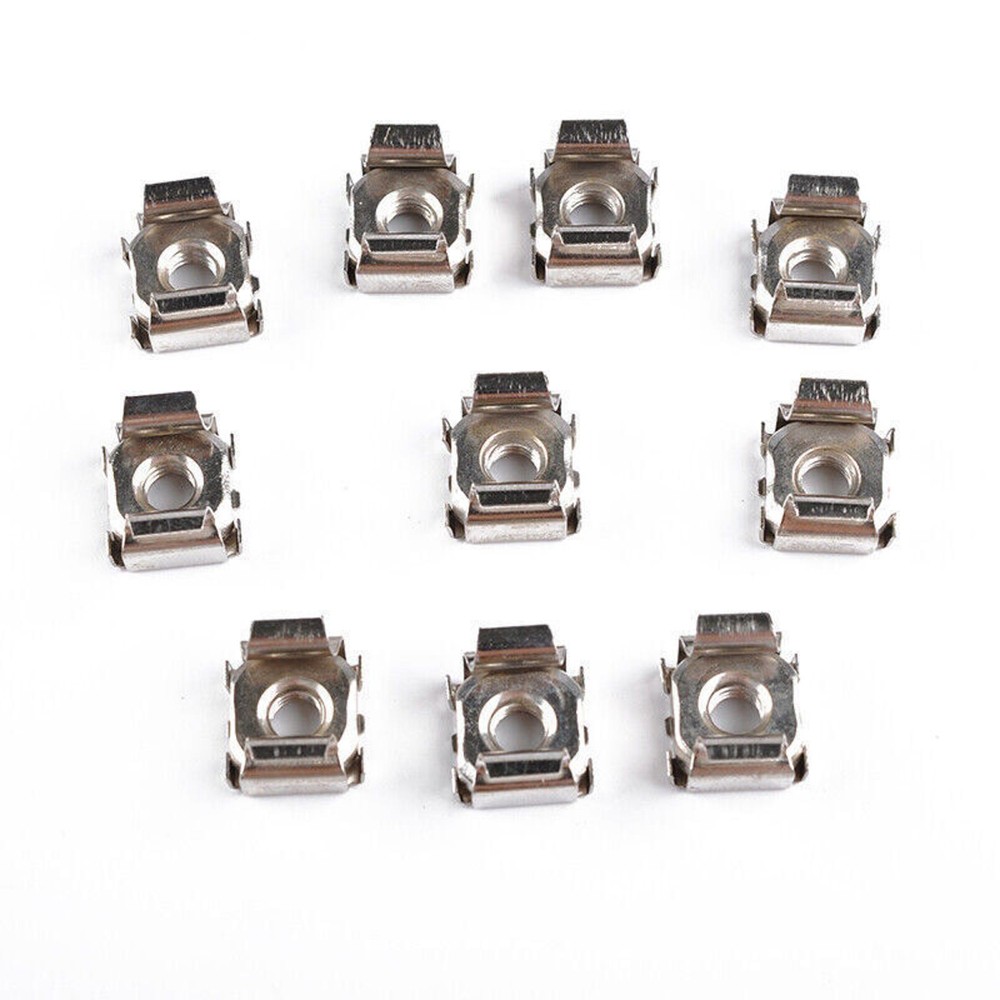 10pcs M5 Mounting Square Hole Cage Nuts & Screws For Server Rack Cabinet