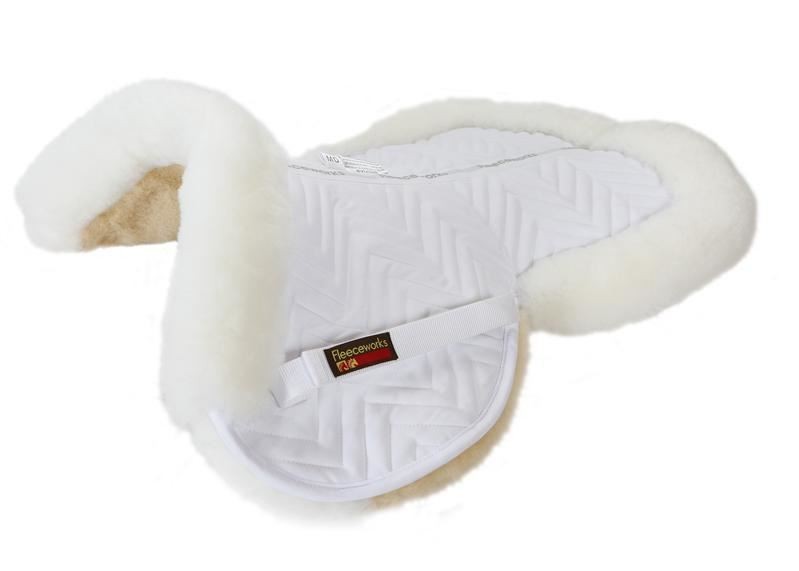 Fleeceworks Classic Sheepskin Halfpad with Rolled Edge - Small, Medium, Large