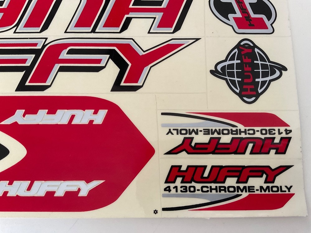 Huffy 4130 Stickers Red, Silver & Black.