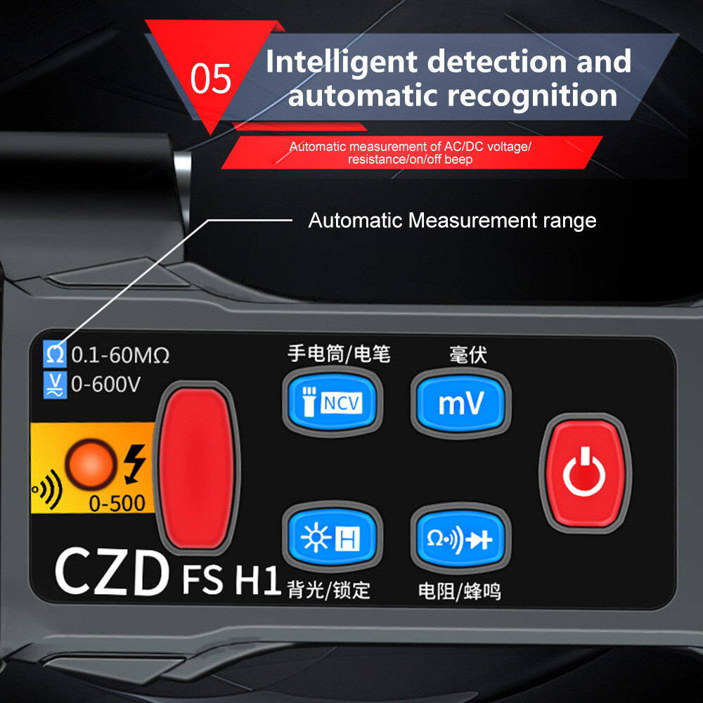 Digital Multimeter Voltmeter Smart SMD Tester AC DC Ammeter Diode Tester Meter