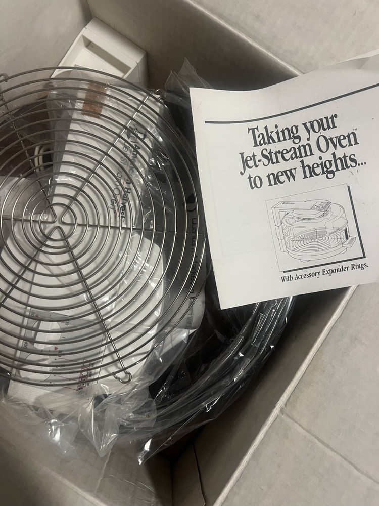 Vintage Jet Stream Oven With Accessory Expander Rings Js-2000 Set