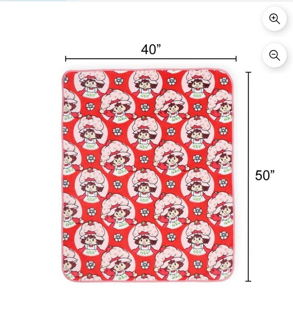 Strawberry Shortcake Pillow And Throw Blanket