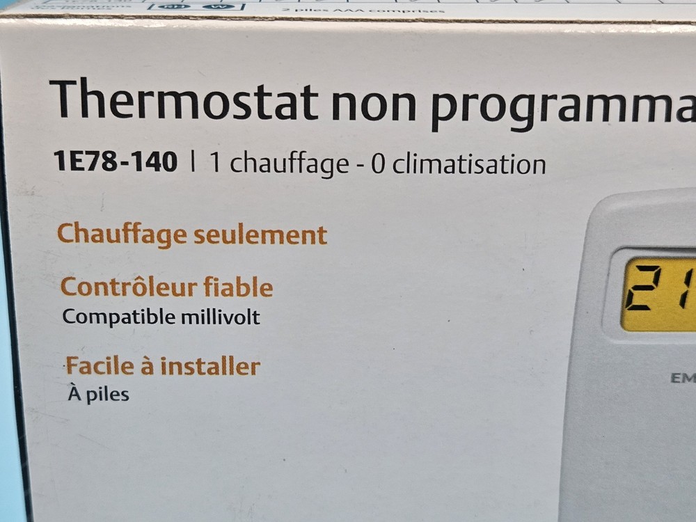 Emerson 1E78-140 Non-Programmable Heat-Only Thermostat
