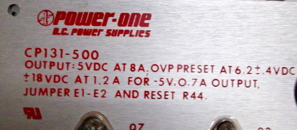 POWER-ONE CP131-500 POWER SUPPLY