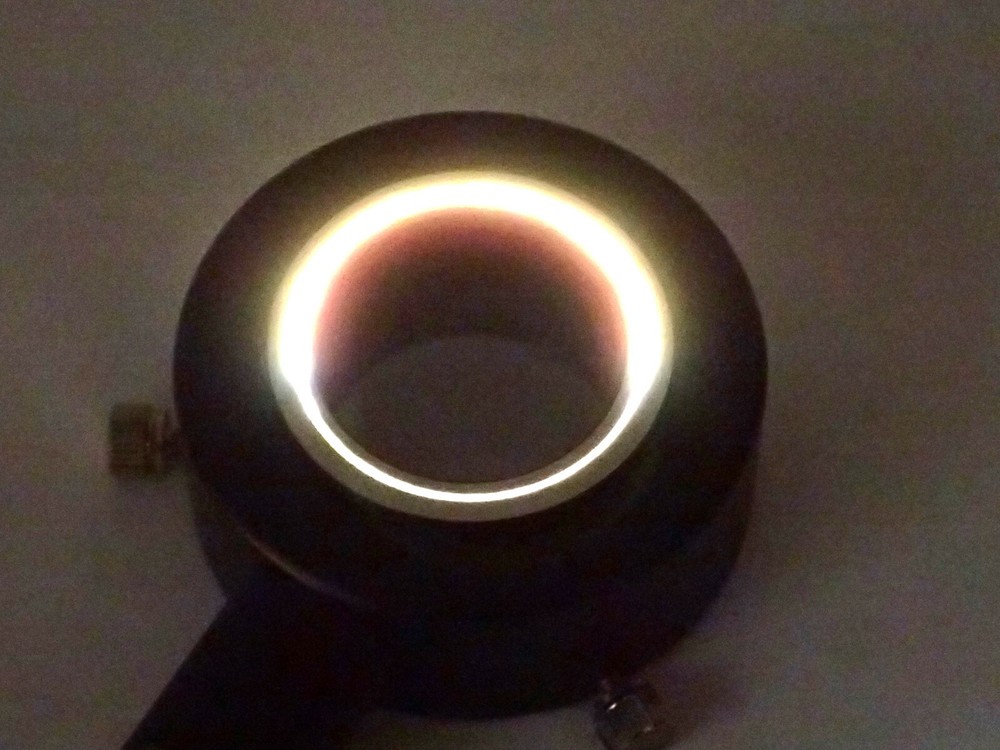 MORITEX FIBER OPTIC RING LIGHT / FIBER OPTIC ILLUMINATOR, TESTED & WORKING!
