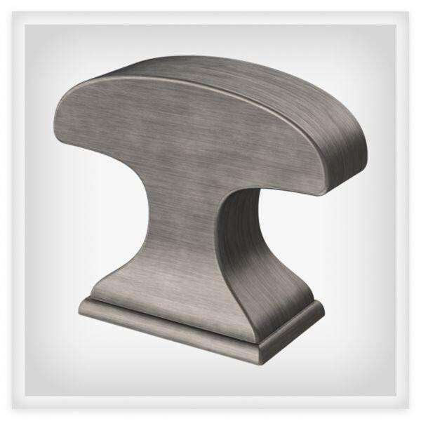 (12 Pack) 1-3/8" Classic Edge Knob Heirloom Silver