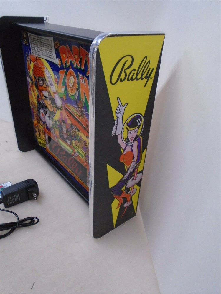Bally Party Zone Pinball Head LED Display light box