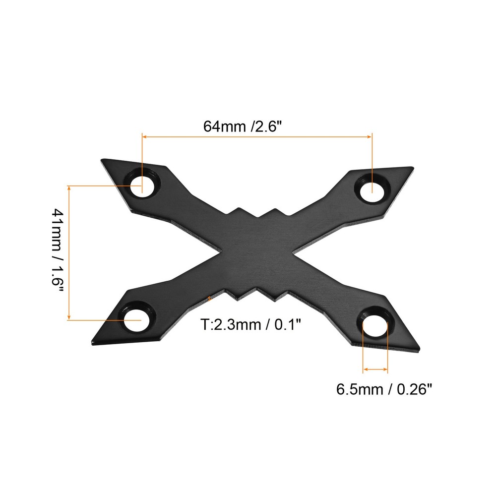 Skateboard Gasket Deck Protector Protective Anti Sinking Hardware Black x Shape