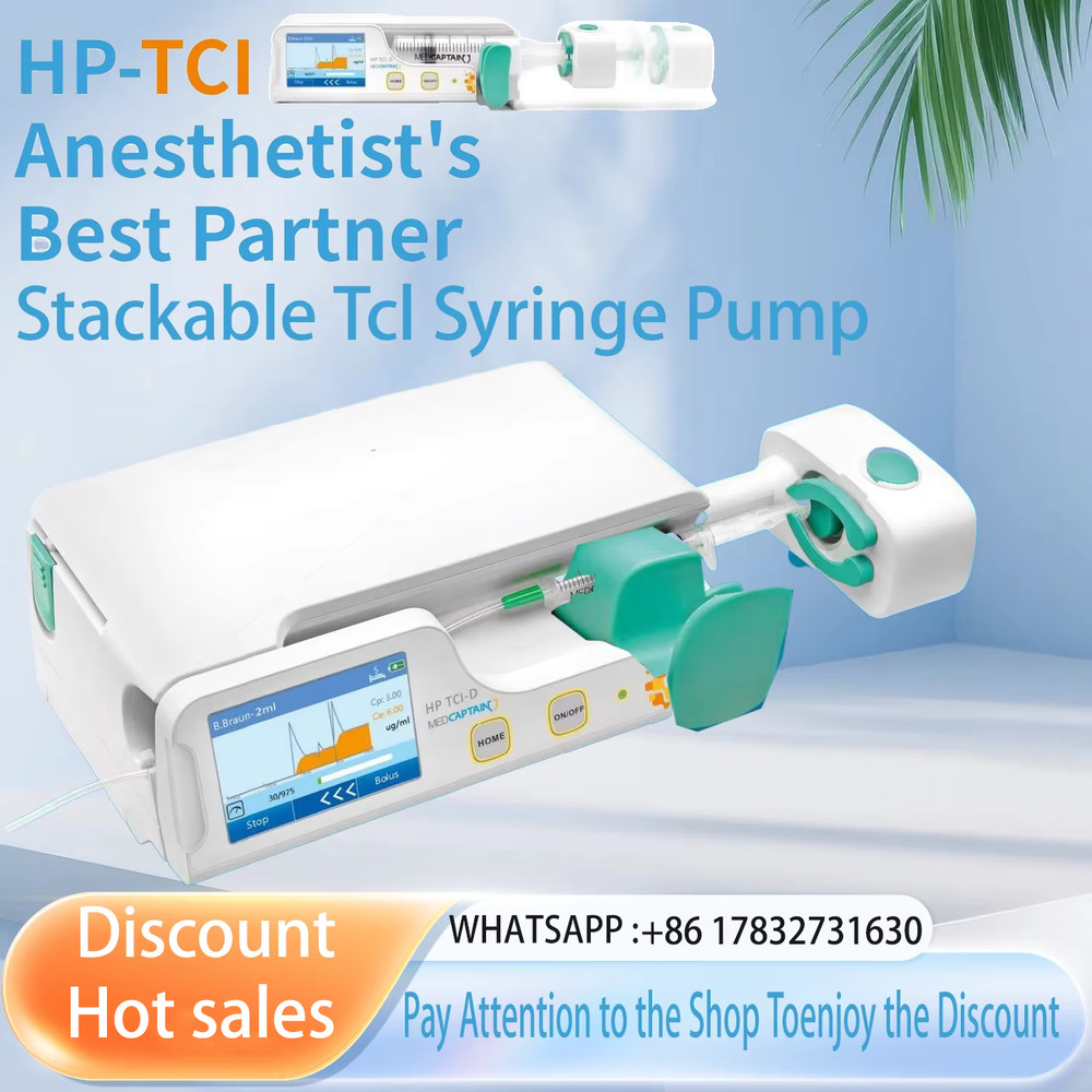 Portable Stackable HP-TCI Syringe Pump,High-Precision, Real-Time Alarm