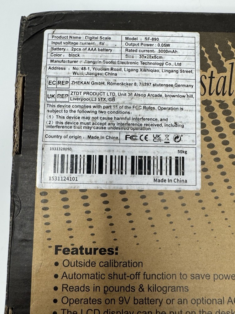 Portable Logistics Platform Scale Package Electronic Scale Express Scale SF-890