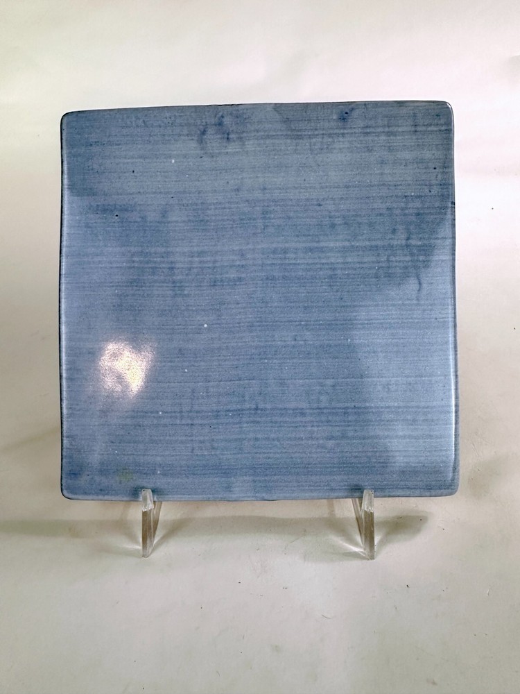 Mackenzie Childs "Morning Glory" 6 x 6" Plain Blue Tile