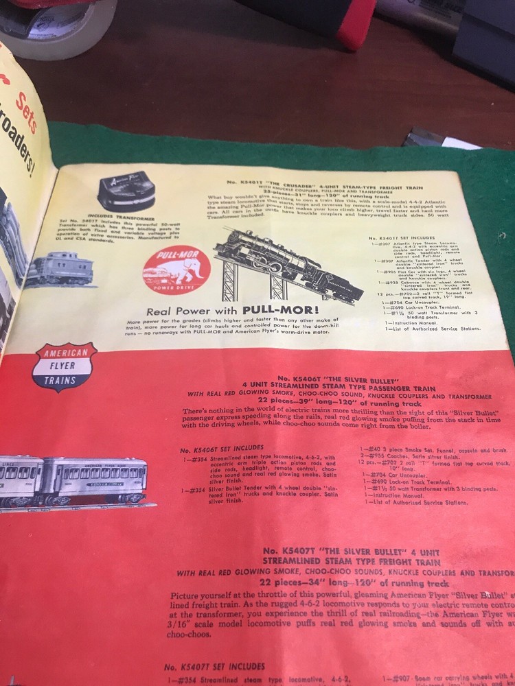 Gilbert 1954 Catalog Good Condition (HO37120)
