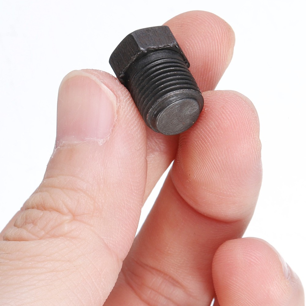 1/8 PT Male Outer Head Hex Thread Socket Pipe Plug Fitting, 5Pcs, Black