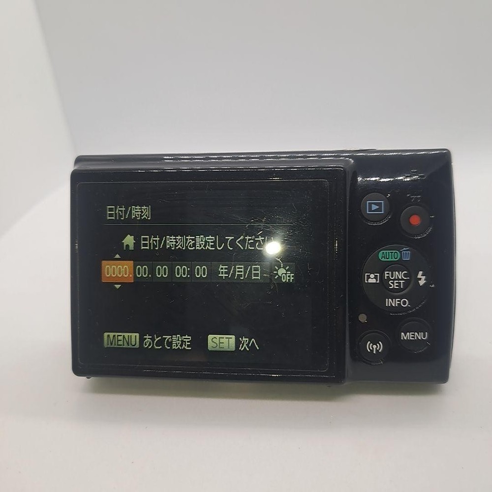 Canon IXY 190 Digital Camera Black Tested with Battery Compact Design