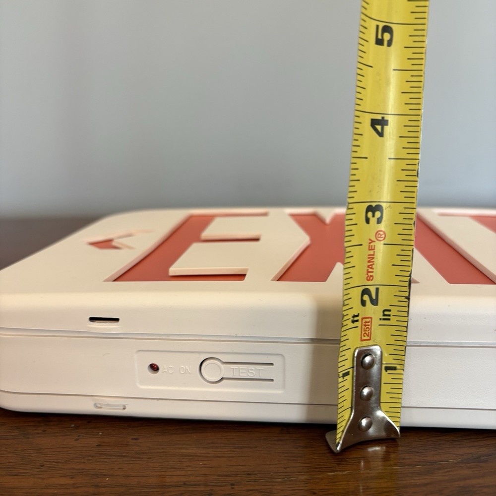 New Exit Sign .Face Plate and mounting bracket. Front/Back For Hard Wired