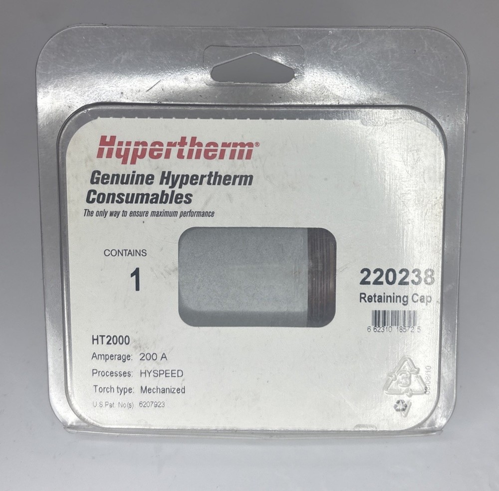 Hypertherm Hyspeed Retaining Cap 200 Amp 220238