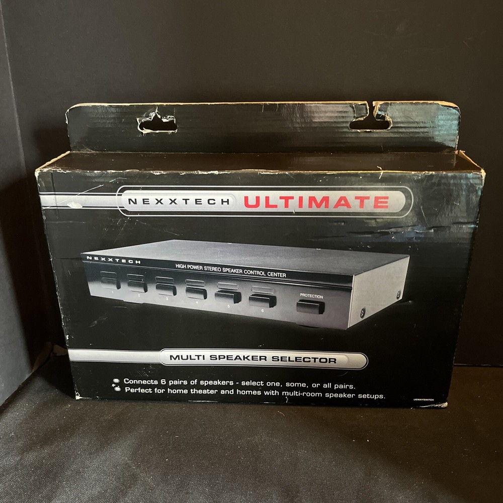 Nexxtech Ultimate Multi Speaker Selector, Connects To 6 Speakers