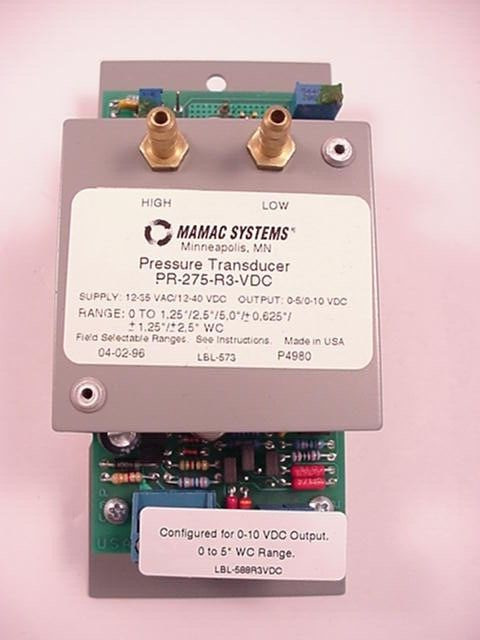 Mamac Systems PR-275-R3-VDC Pressure Transducer   Ships Same Day