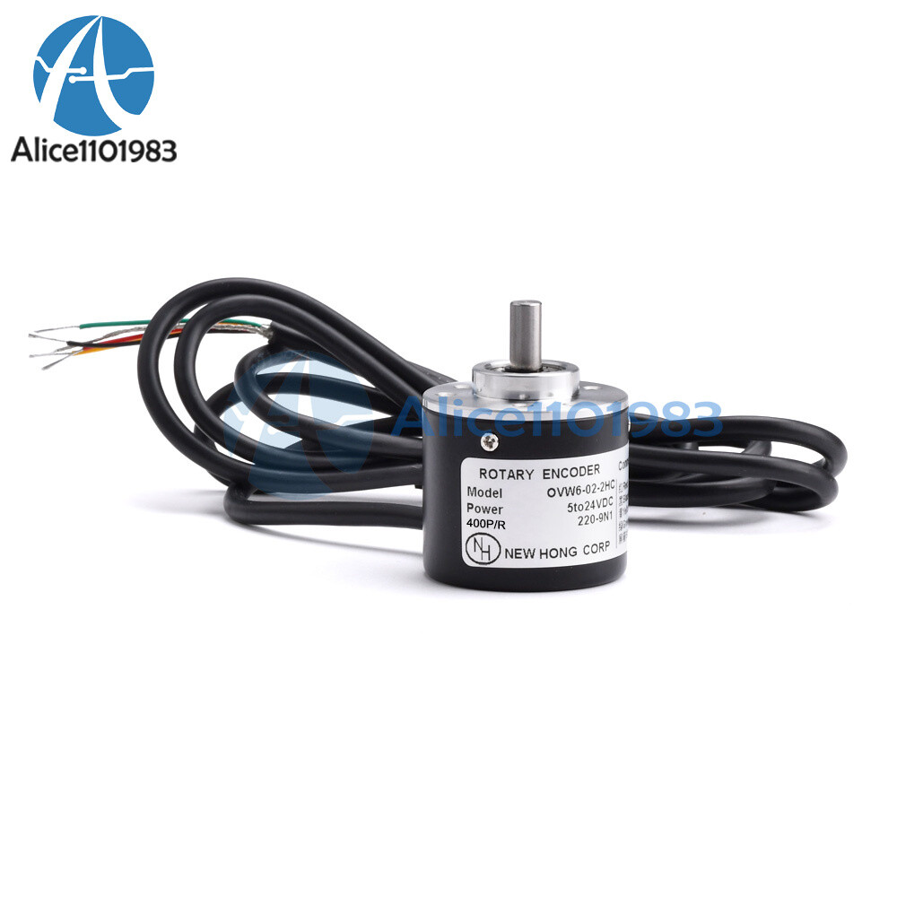 Incremental Rotary Encoder DC5-24V 100-1000P/R Photoelectric AB Two Phases