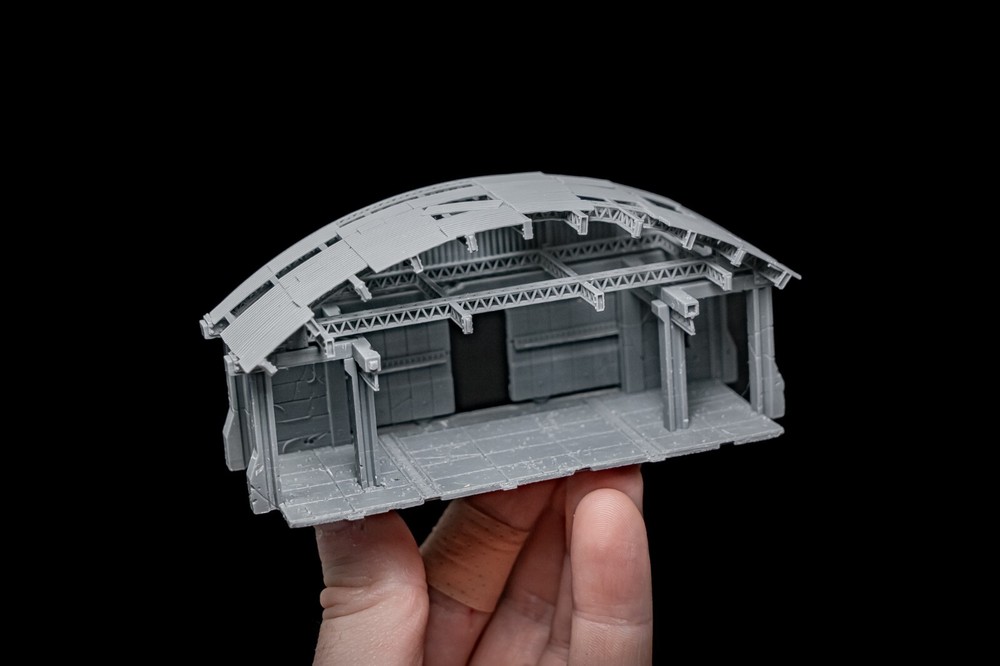 Logistics Hangar - Miniature Terrain Set 6mm/8mm Epic Battletech