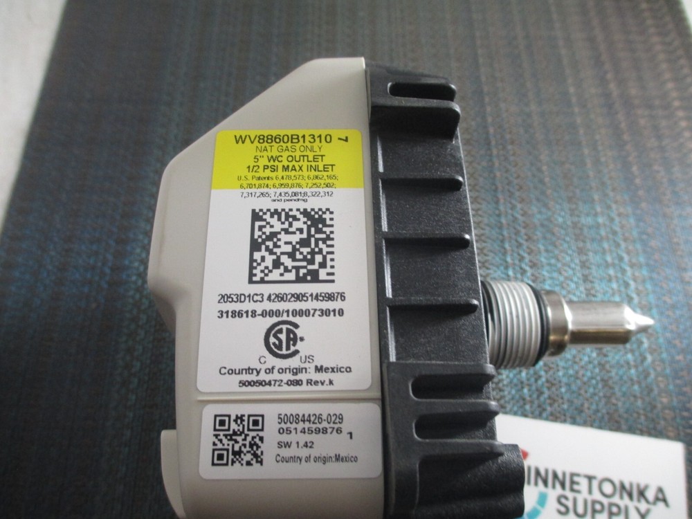 Honeywell WV8860B1310 Water Heater Valve NEW! 318618-000 100073010