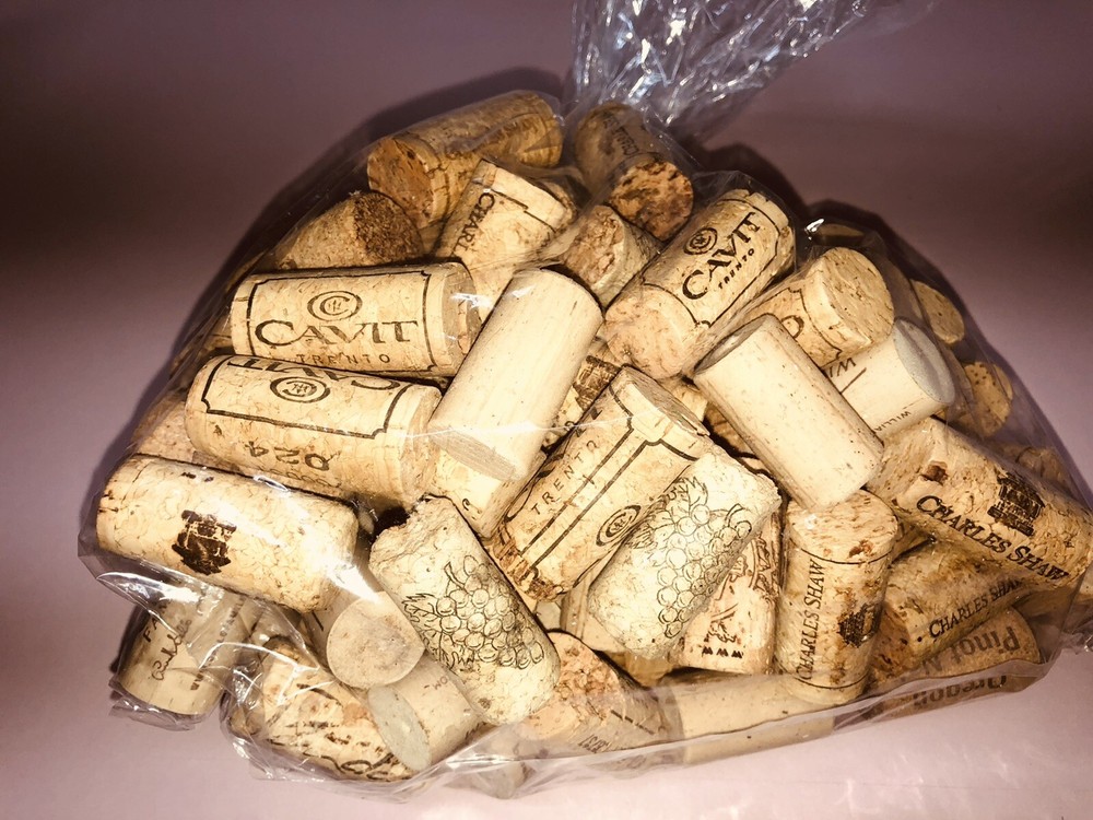100 Used Wine Corks for Crafting DYI