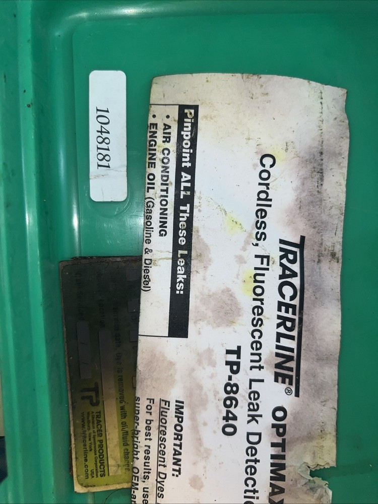 Tracerline Fluorescent Leak Detection (USED) Incomplete