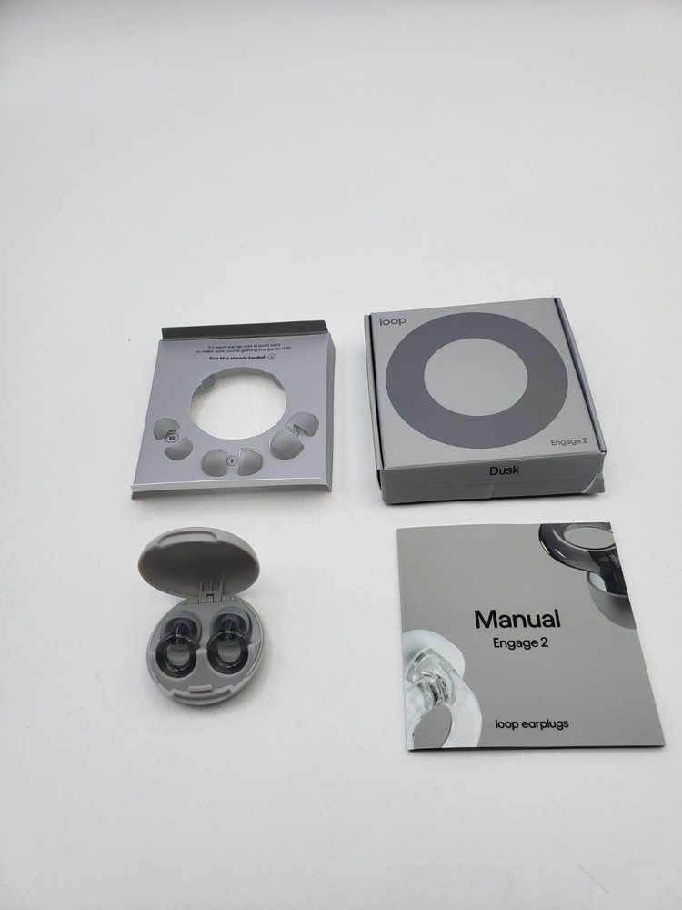 Loop Engage 2 Noise Reduction Ear Plugs Dusk Open Box New Condition