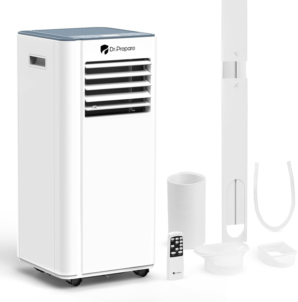 8,000 BTU Portable Air Conditioner, 4-In-1 Portable AC with Remote Control, Fast