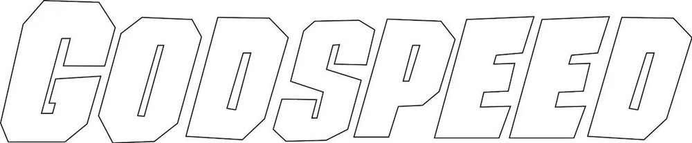 GodSpeed White Decal