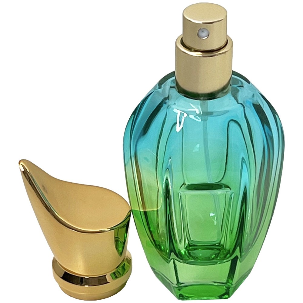 50ml 1.7oz bicolor gradient vase glass empty perfume spray bottles refillable