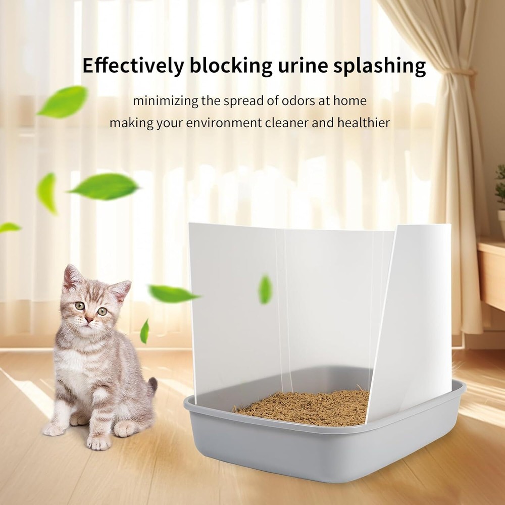 9 Pcs Cat Litter Box Pee Shields ，Litter Box Shield Easy to Clean，Suitable fo...