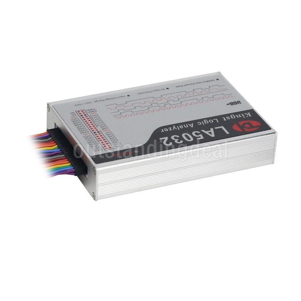 USB Logic Analyzer Logic Analyzer Kit 32-CH 500MHz Sample Rate 80MHz Bandwidth