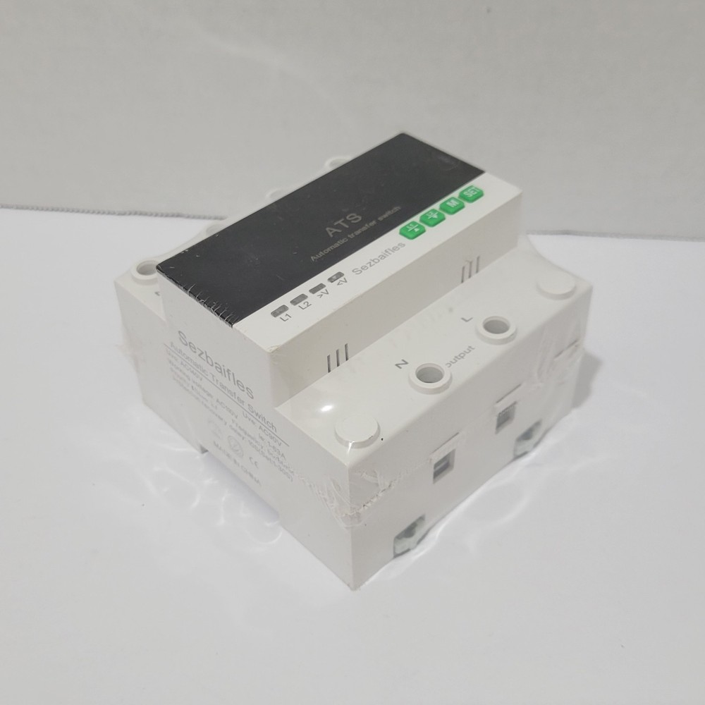 New 63A 120V Automatic/Manual Transfer Switch, Dual Power Selector, LED Display