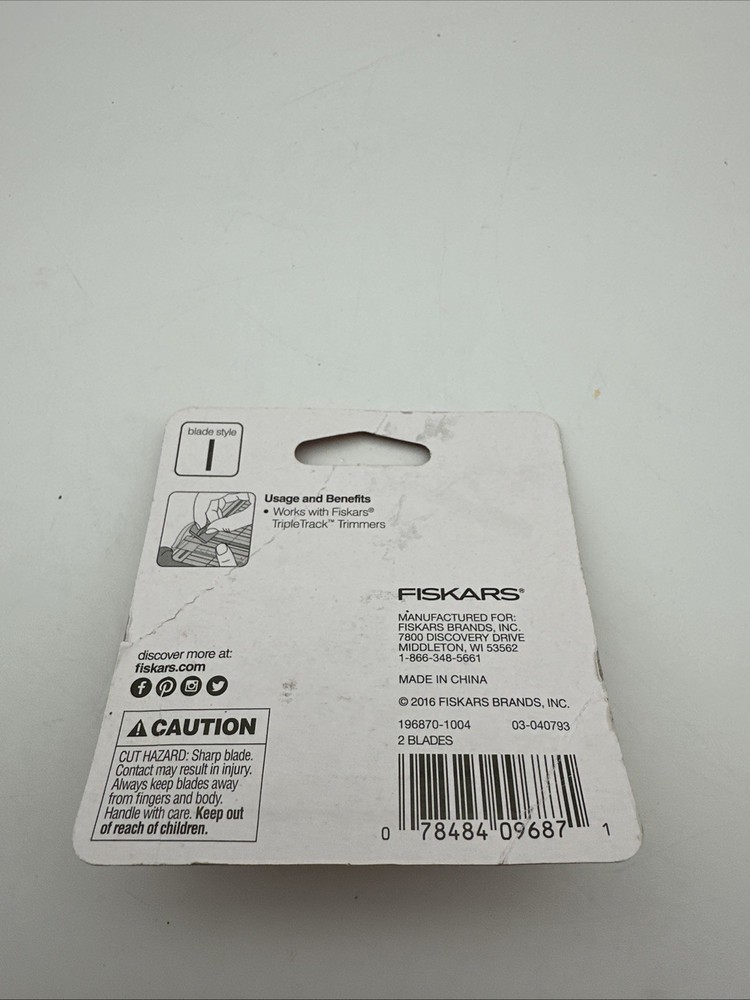 Fiskars Triple Track High-Profile Replacement Blades 2/Pkg Style