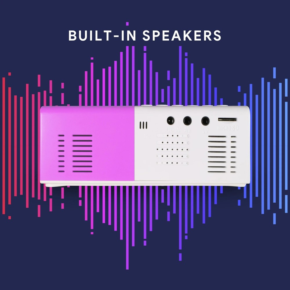 Ematic Mini Portable Theater Projector (EPJ480WH)