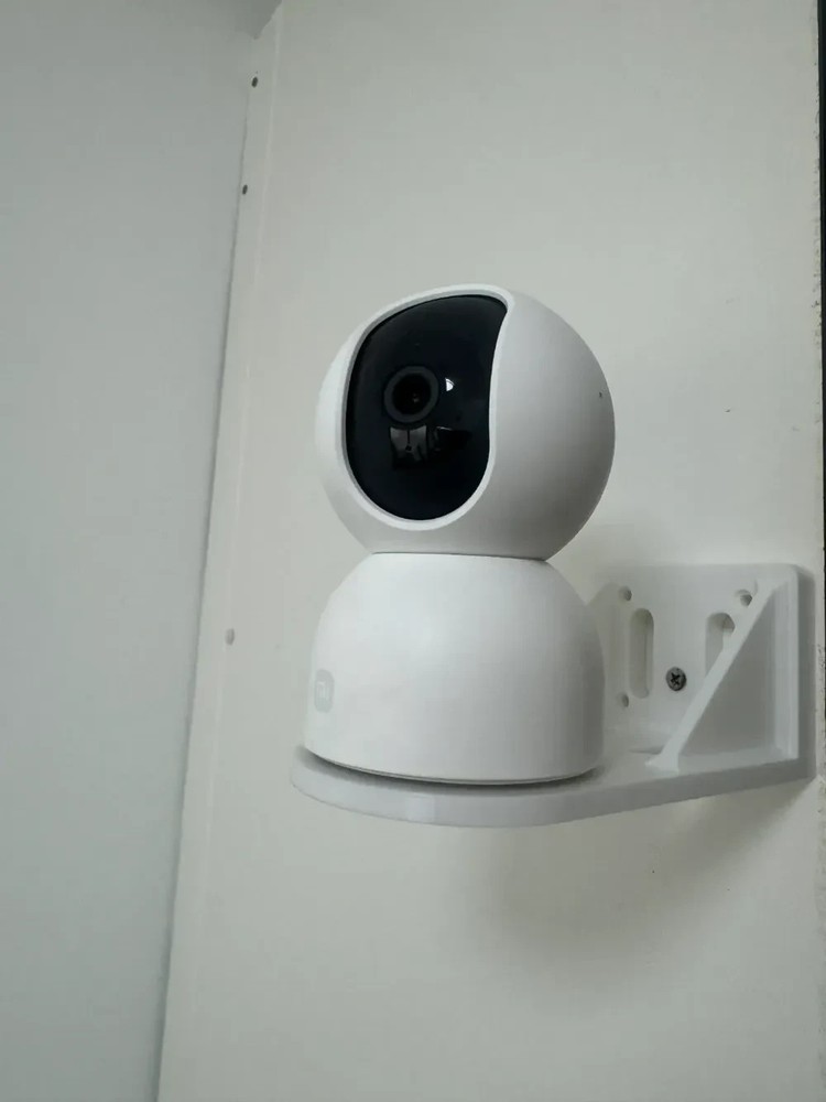 Side Wall Security Camera Mount – Dual Mounting Bracket for Two Cameras (Black)
