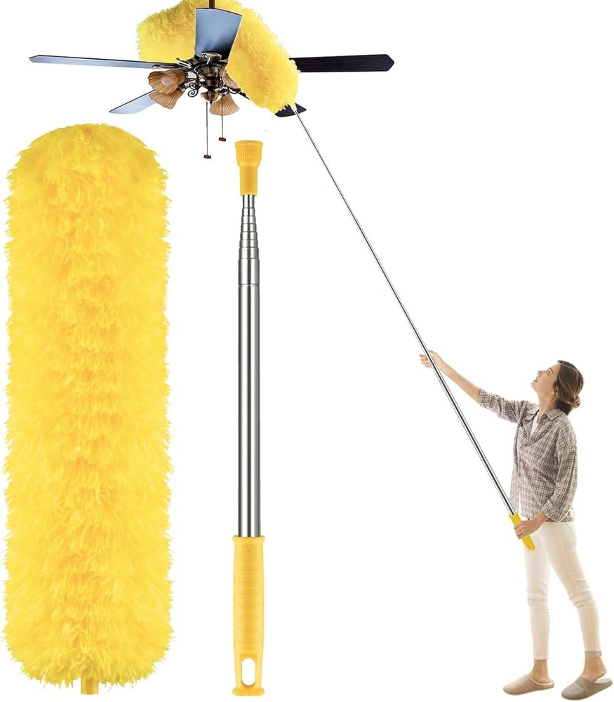 Dusters for Cleaning High Ceiling Fan,  Microfiber Feather Duster