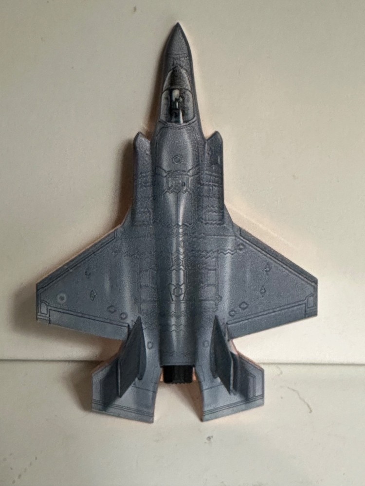 F-35 Lightning Shaped Colorized 1oz .999 Copper