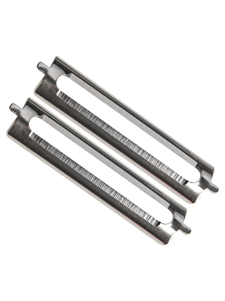 Blade Peeling Replacement Single-Sided Stainless Steel 2pcs Flat Blade